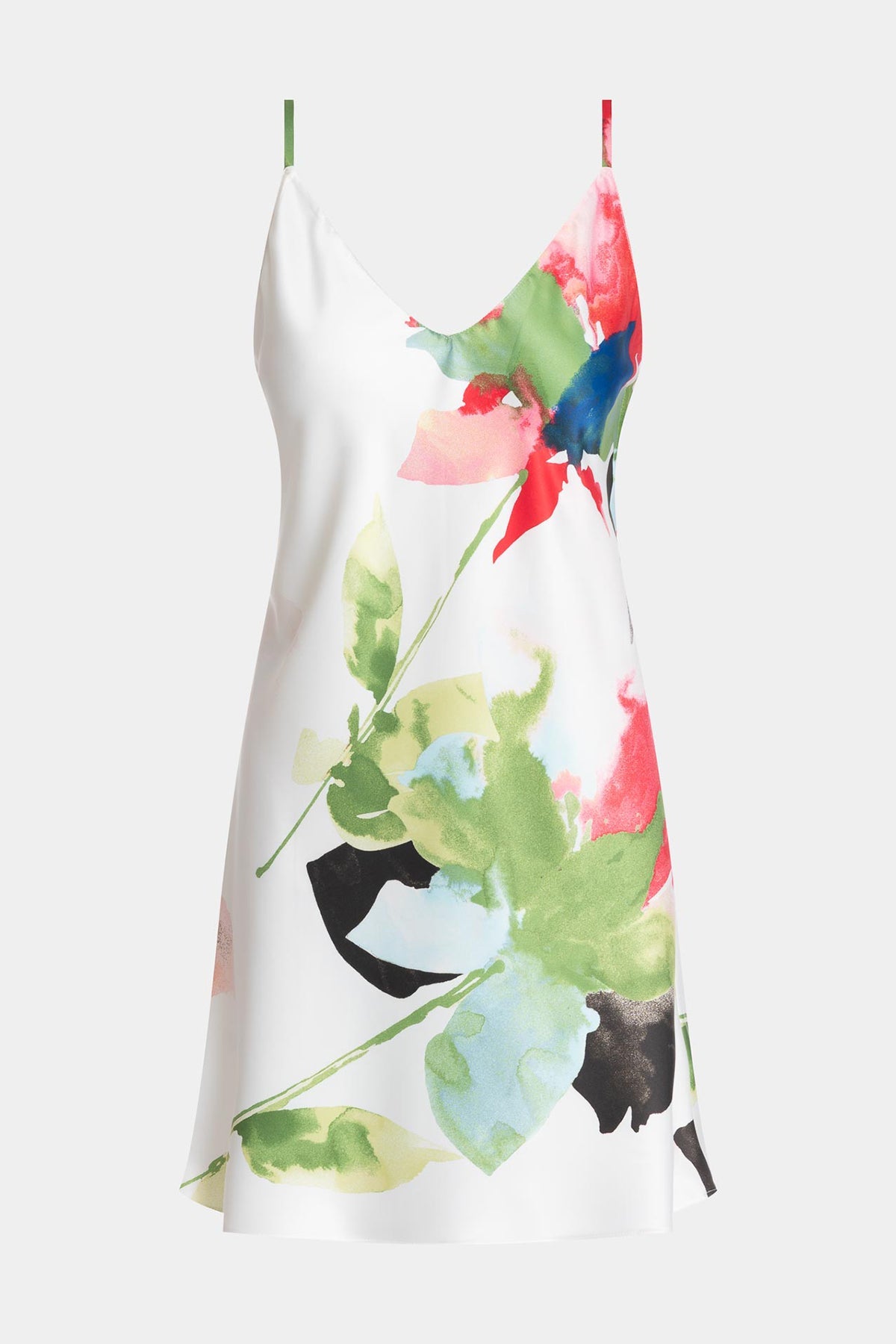 NATORI Calypso Printed Charmeuse Chemise