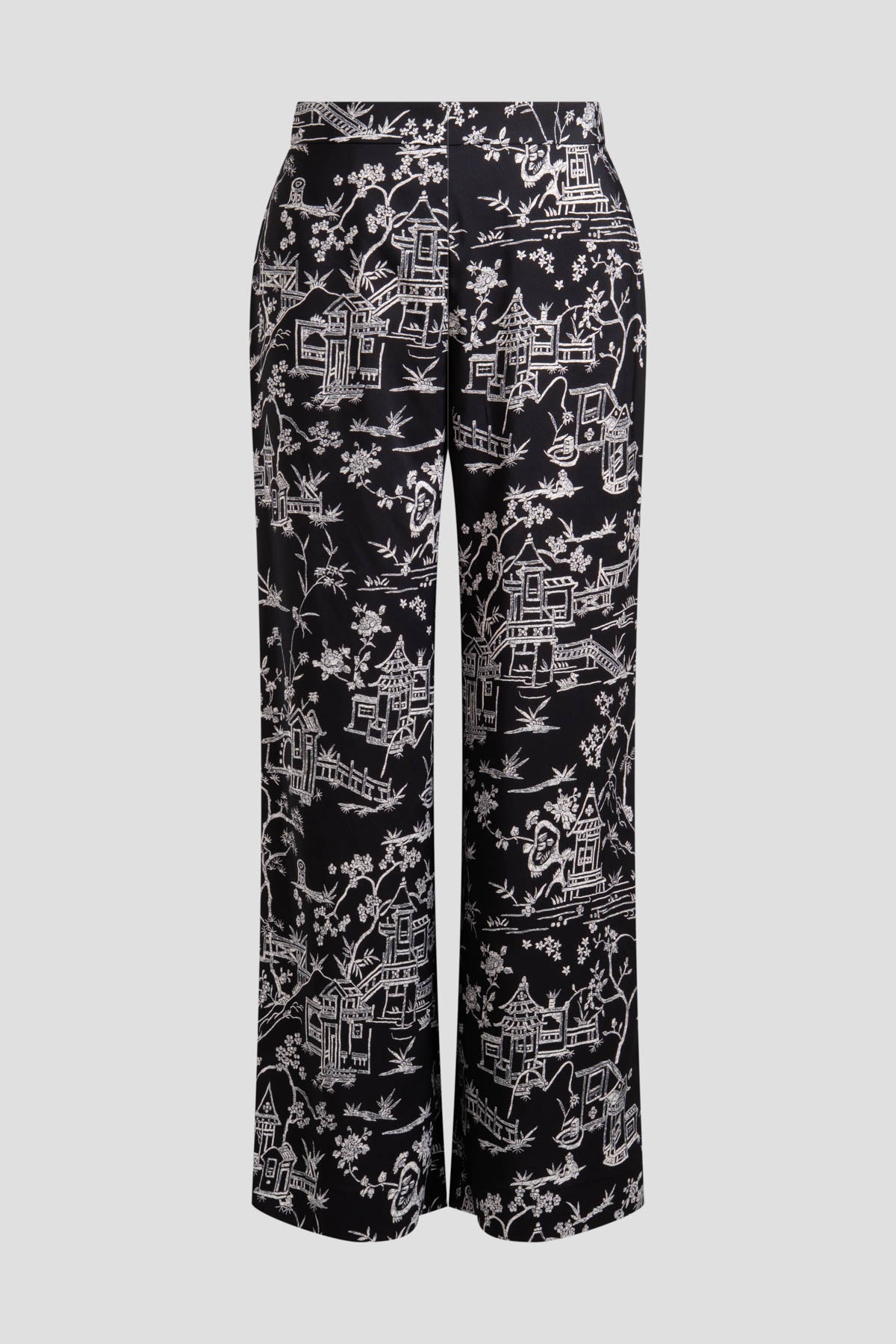 NATORI Toile Printed Satin Pants