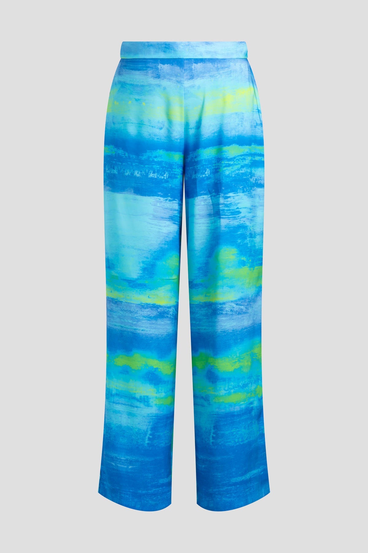 NATORI Aurora Printed Satin Pants