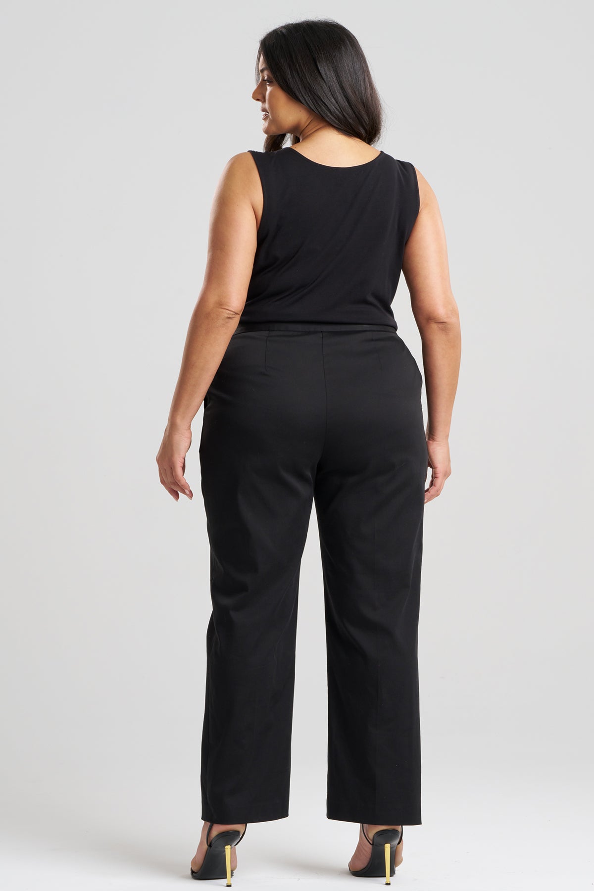 NATORI Cotton Chino Front Zip Pants