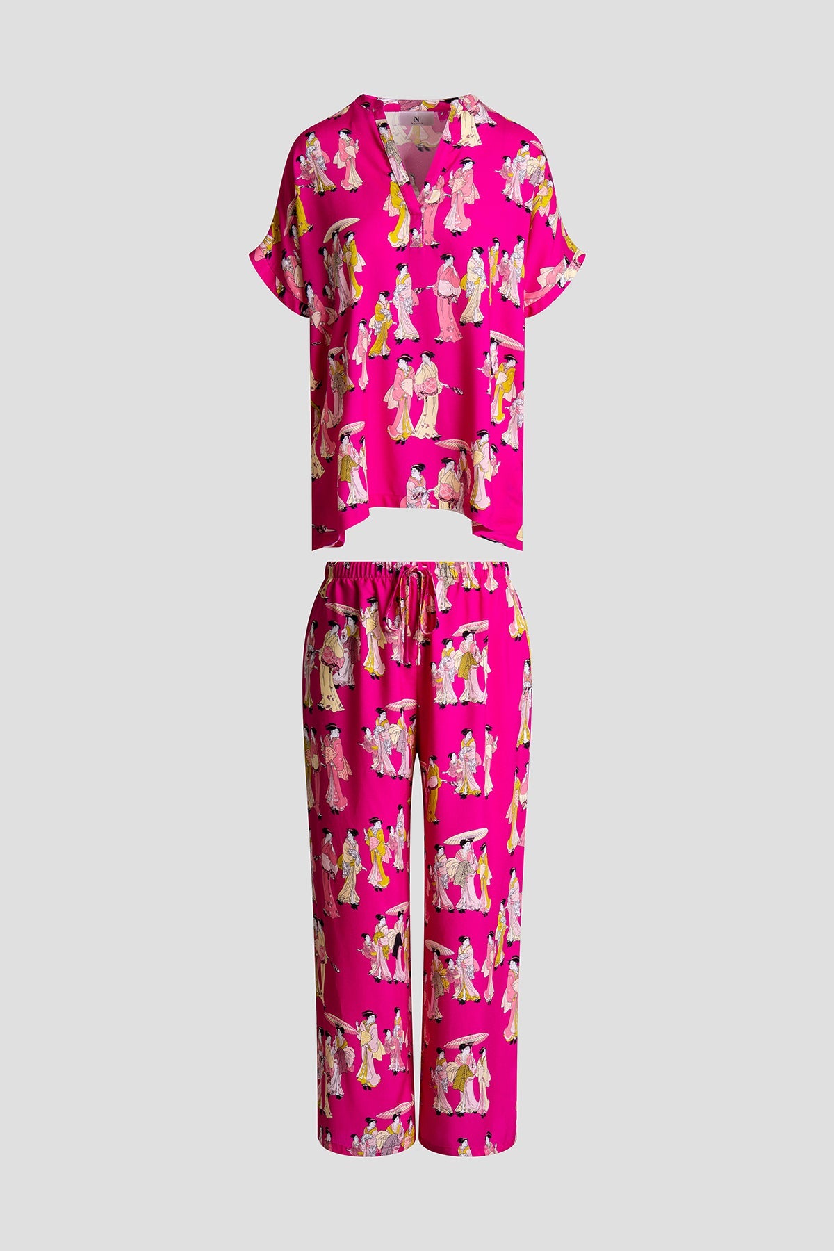NATORI Geisha Challis Mandarin PJ Set