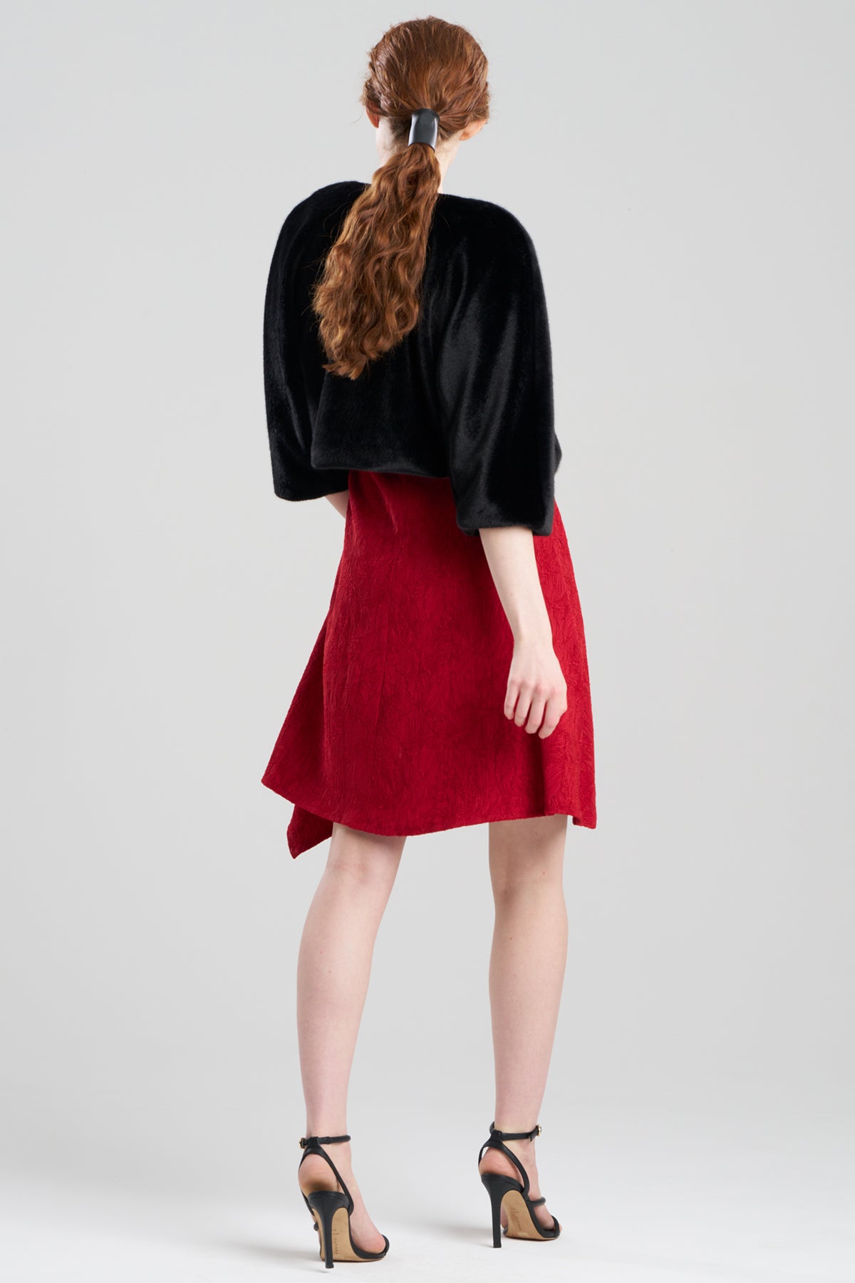 NATORI Faux Fur Cropped Jacket
