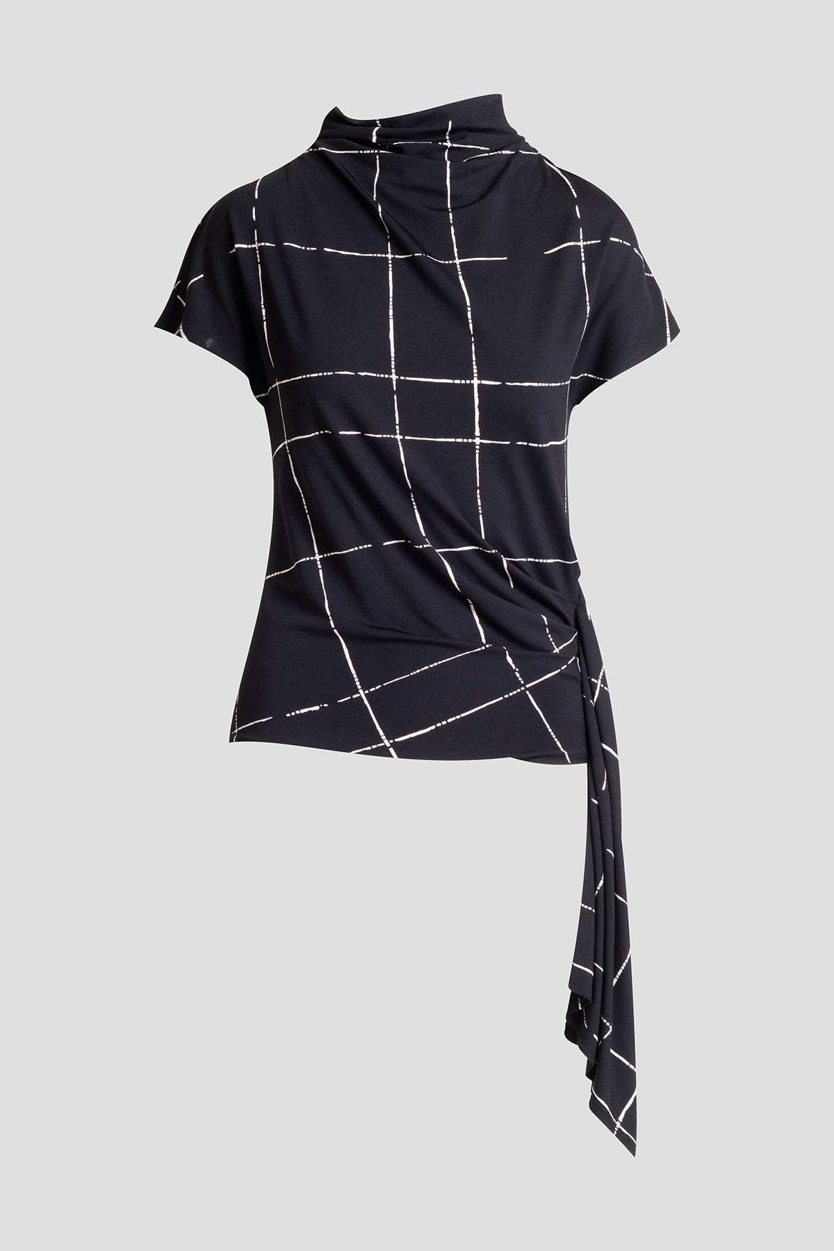 NATORI Zia Crepe Knit Cascade Top