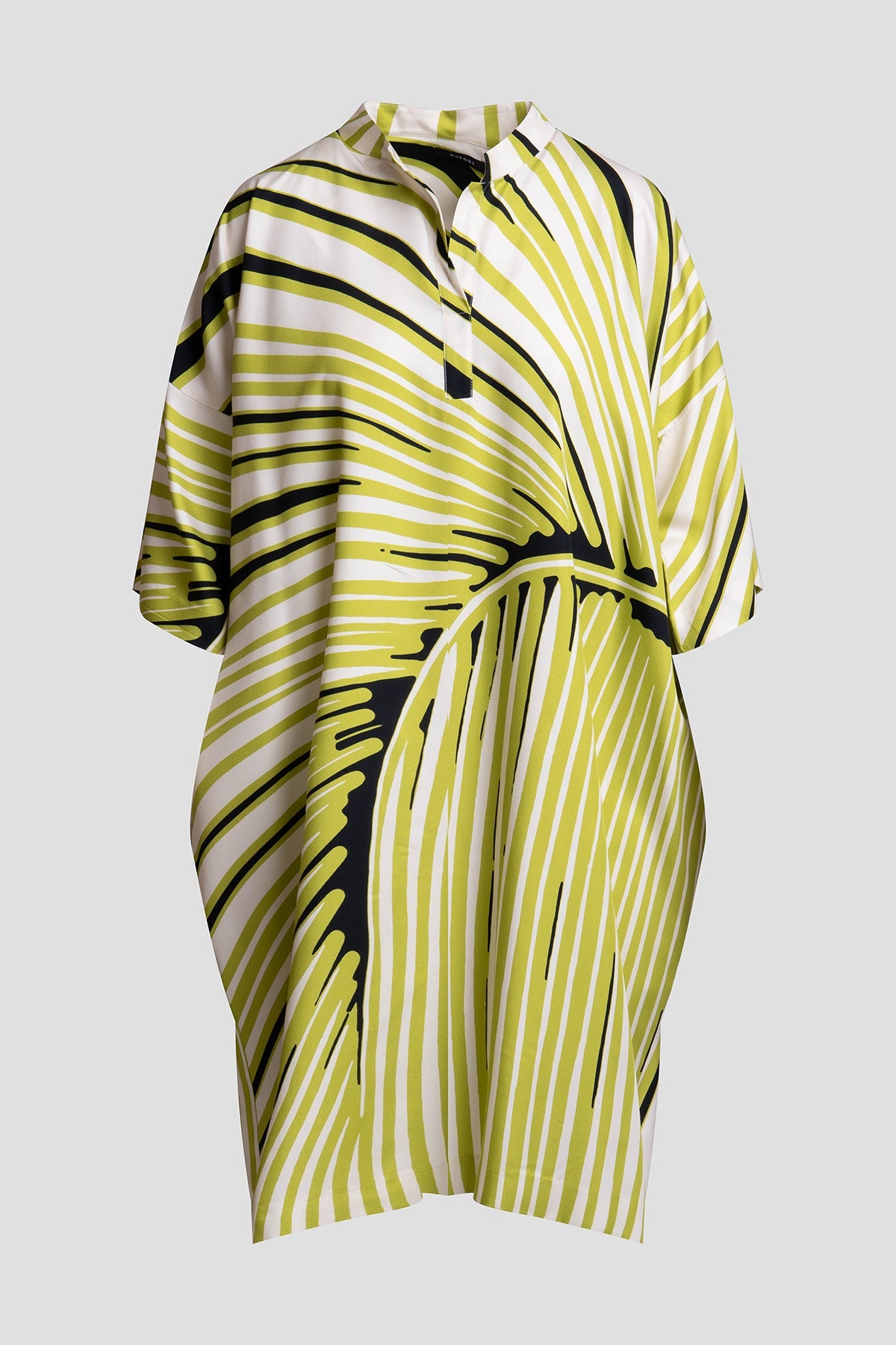 NATORI Yoshinoki Cotton Silk Caftan Dress