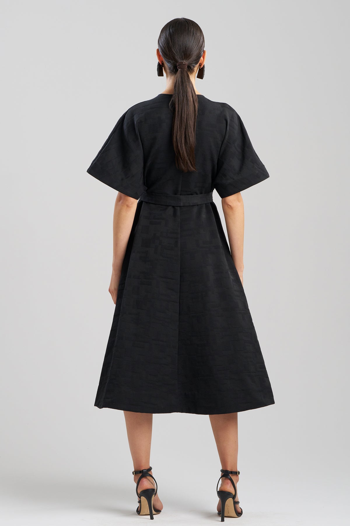 NATORI Buy Geo Texture Jacquard Kimono Wrap Dress online