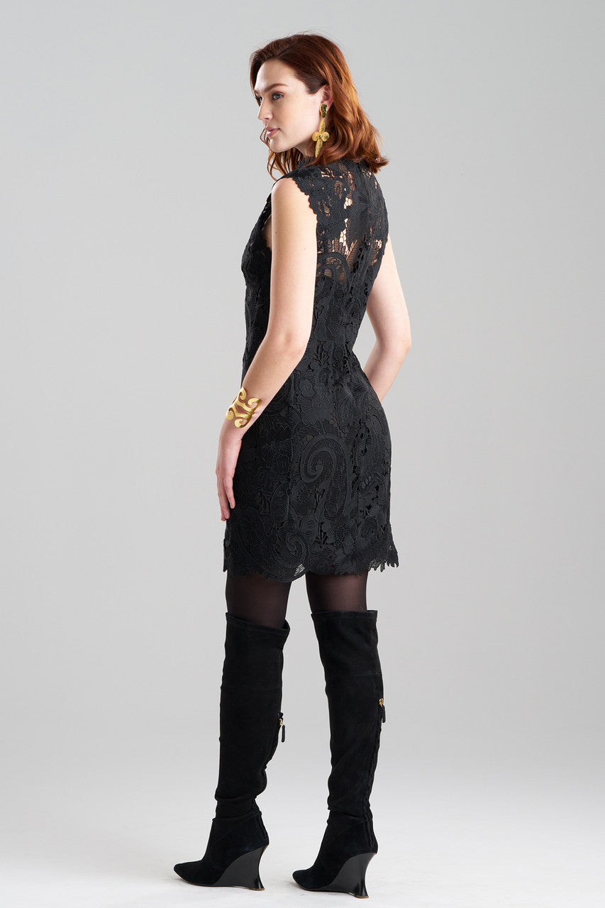 NATORI Buy Shinrin Lace Sheath Dress in Black Online