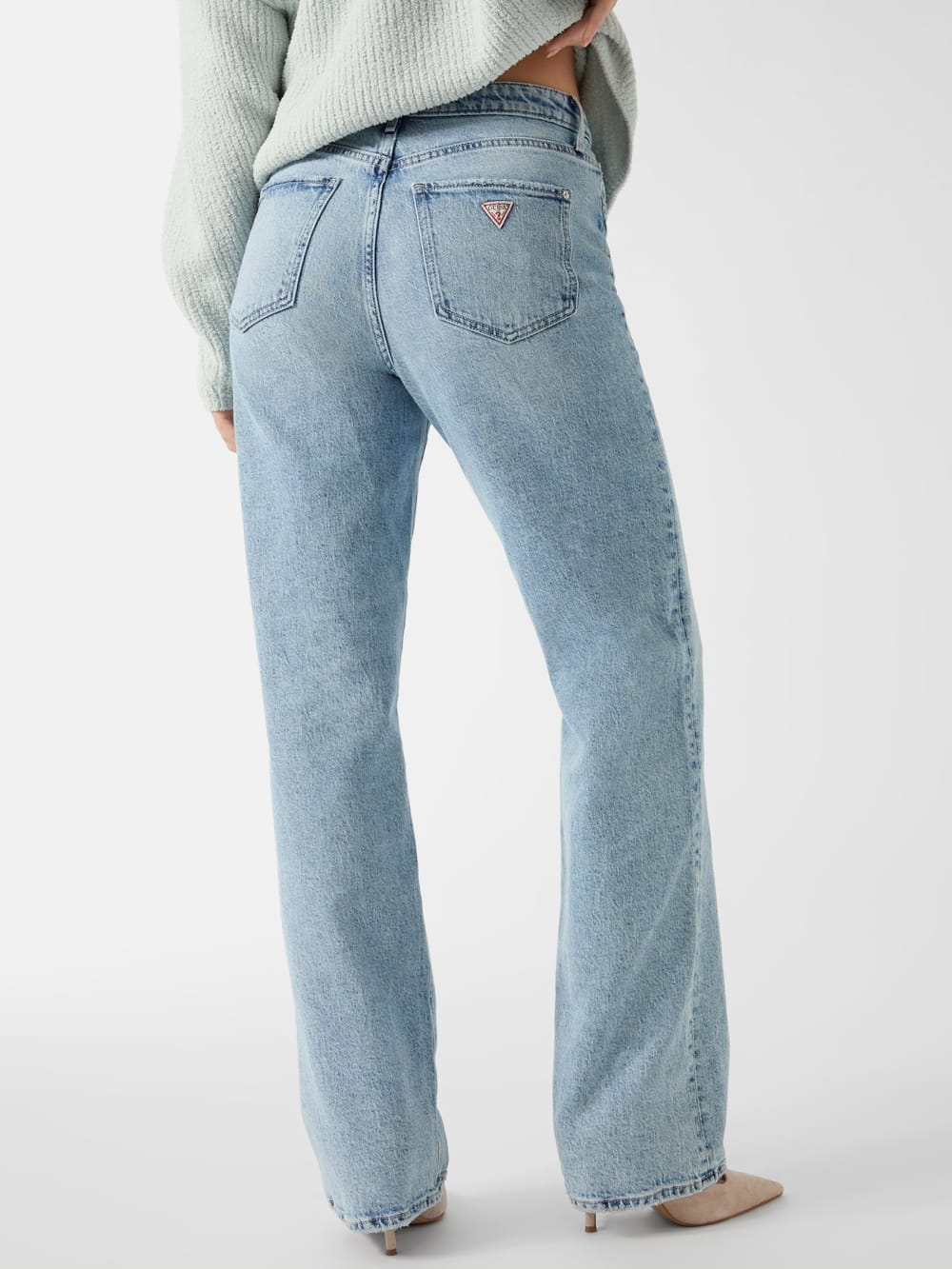 High-Rise Straight Leg Jeans - Guess