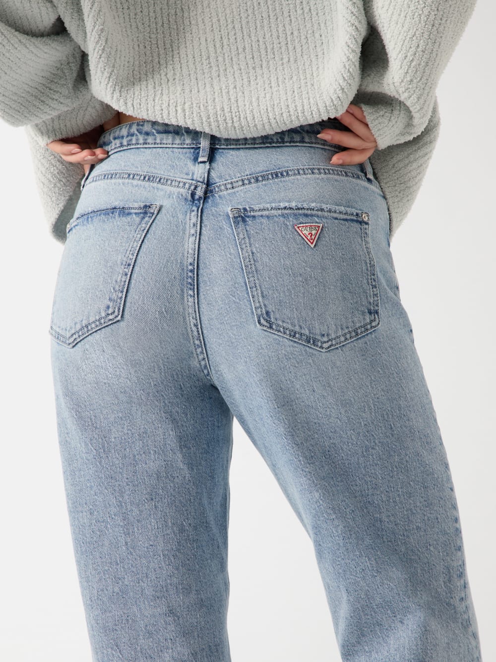 High-Rise Straight Leg Jeans - Guess