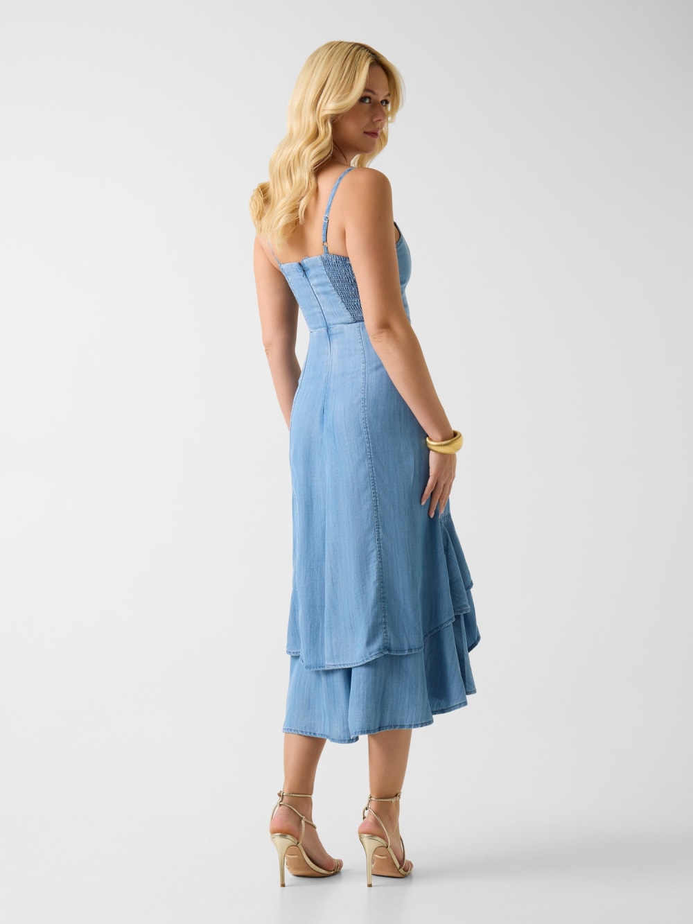 Marina Chambray Midi Dress - Guess