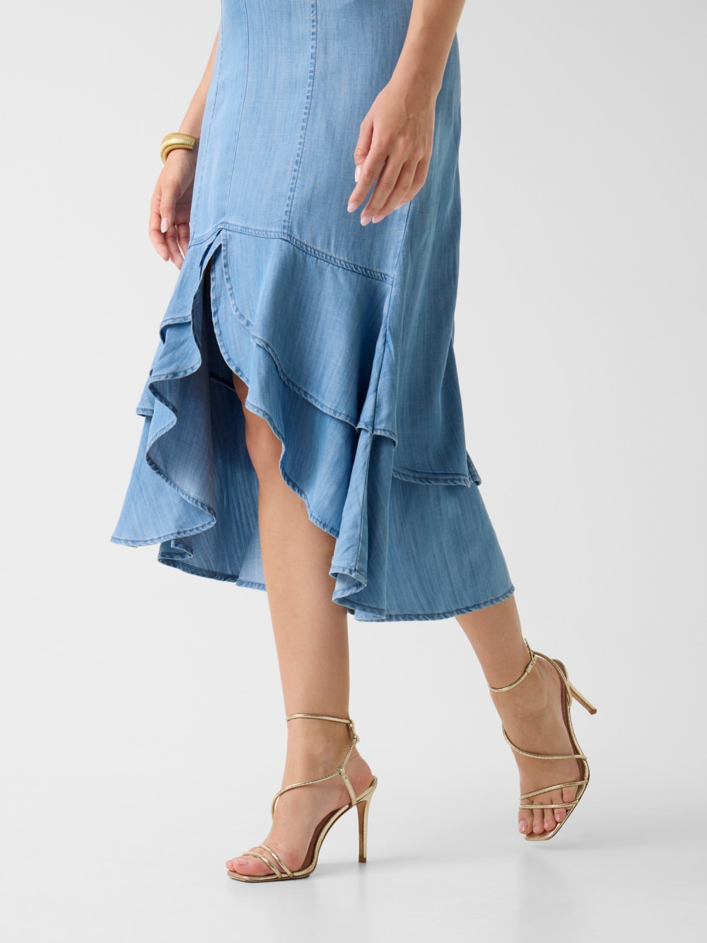 Marina Chambray Midi Dress - Guess