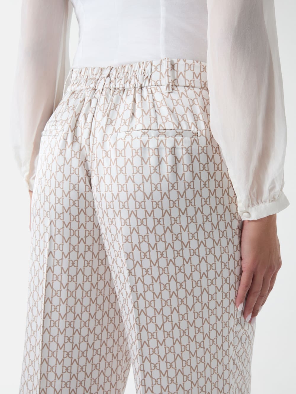 Marciano Monogram Satin Pants - Guess