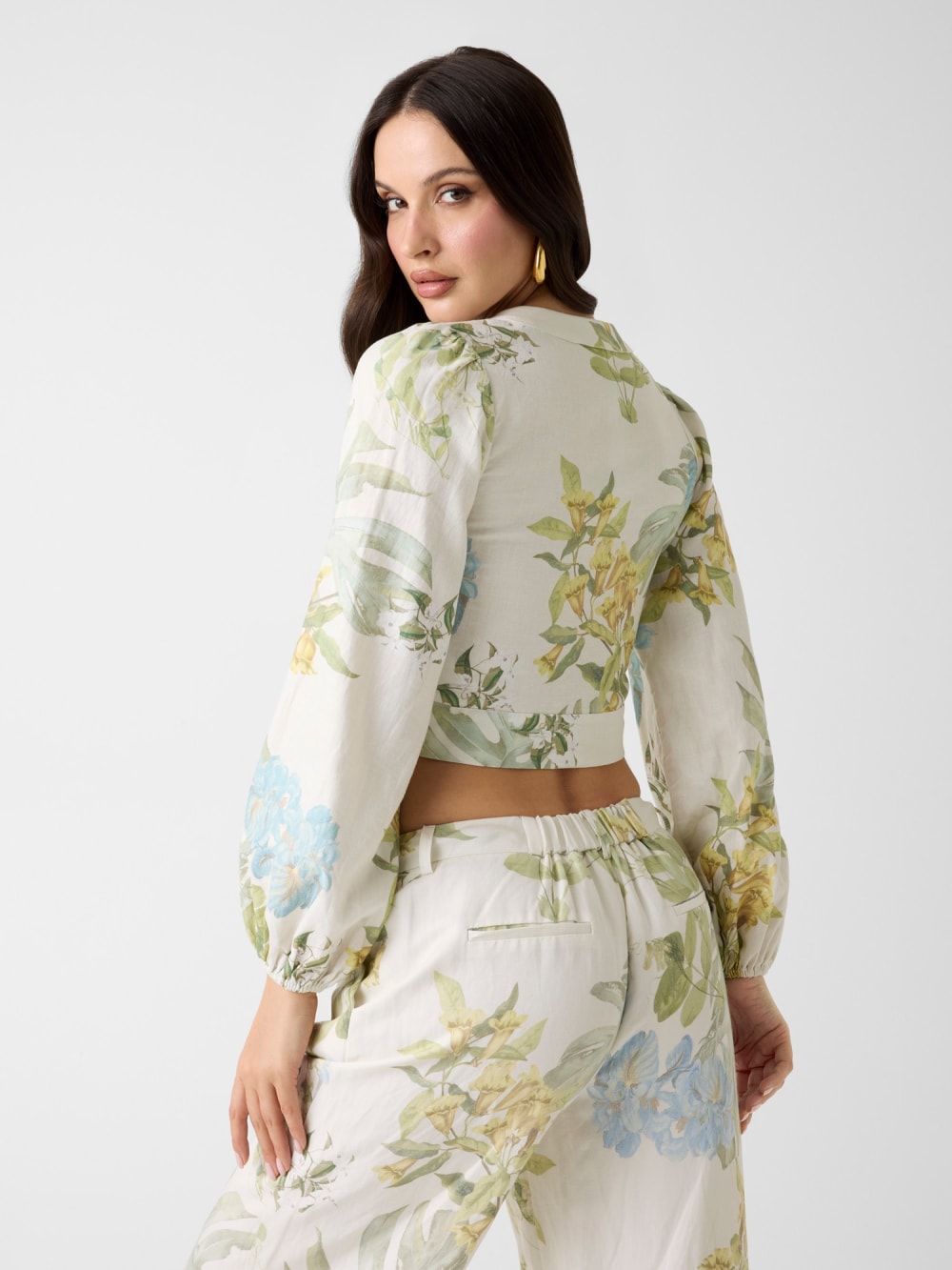 Linen-blend blouse - Guess