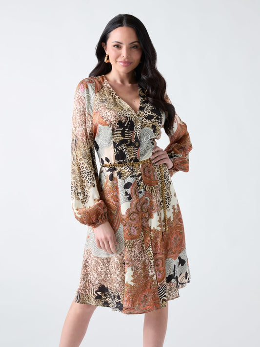 Marciano fit-and-flare mini dress - Guess
