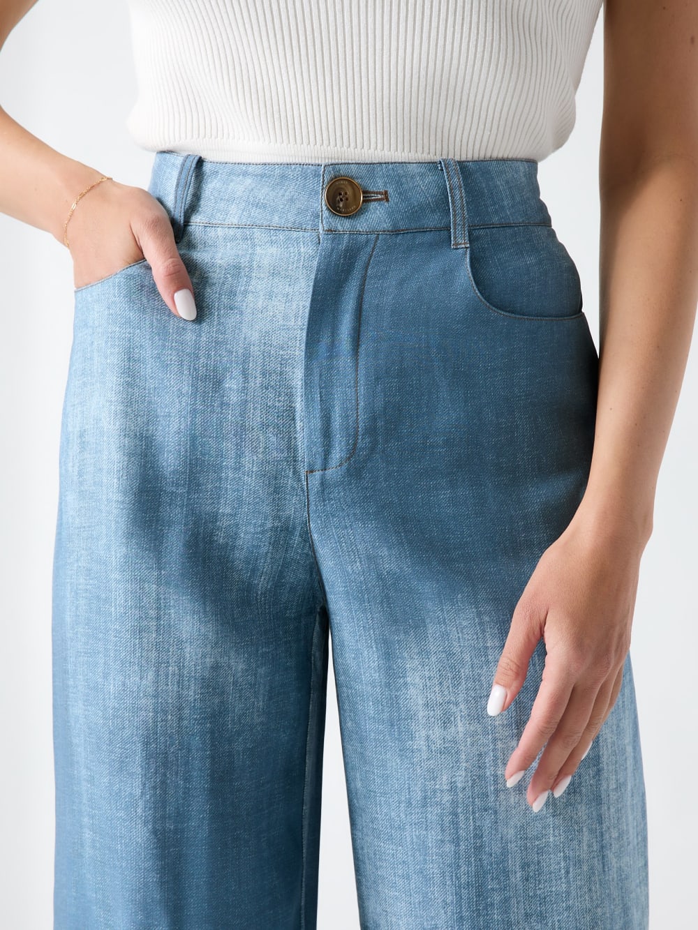 Marciano Shaded Wide-Leg Pants - Guess