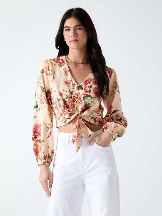 Linen-blend blouse - Guess