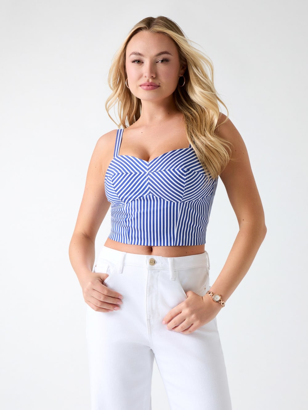 Striped crop top - Guess
