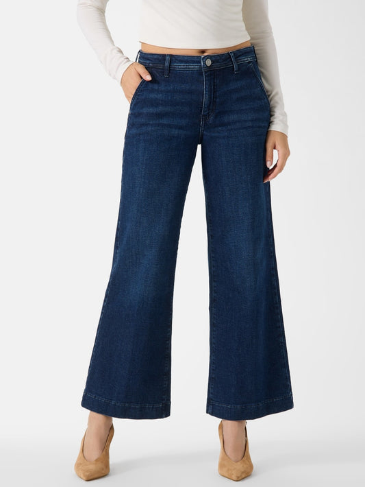 Eco Zoya Cropped Wide-Leg Jeans - Guess