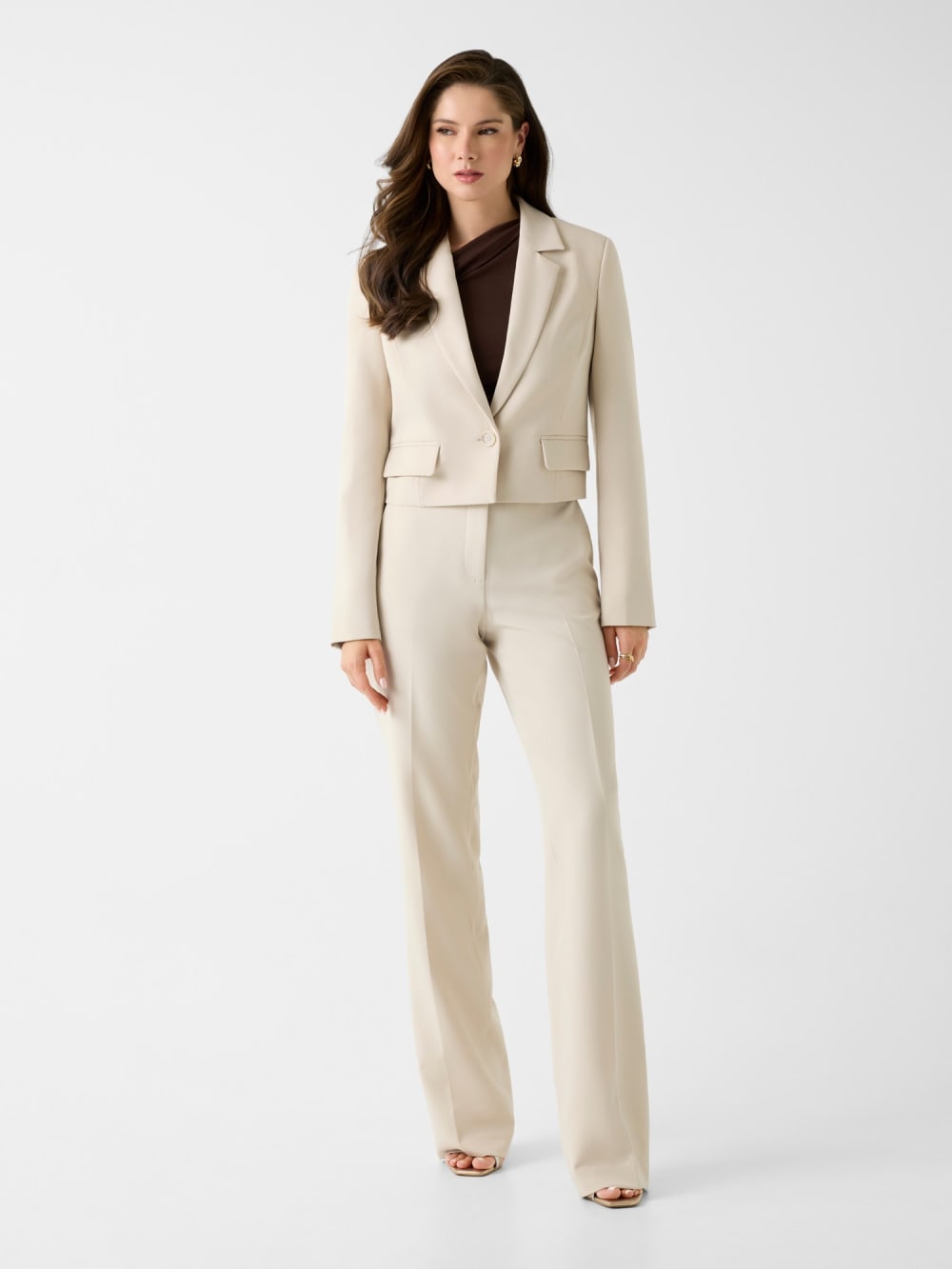Single breast crop blazer - Guess