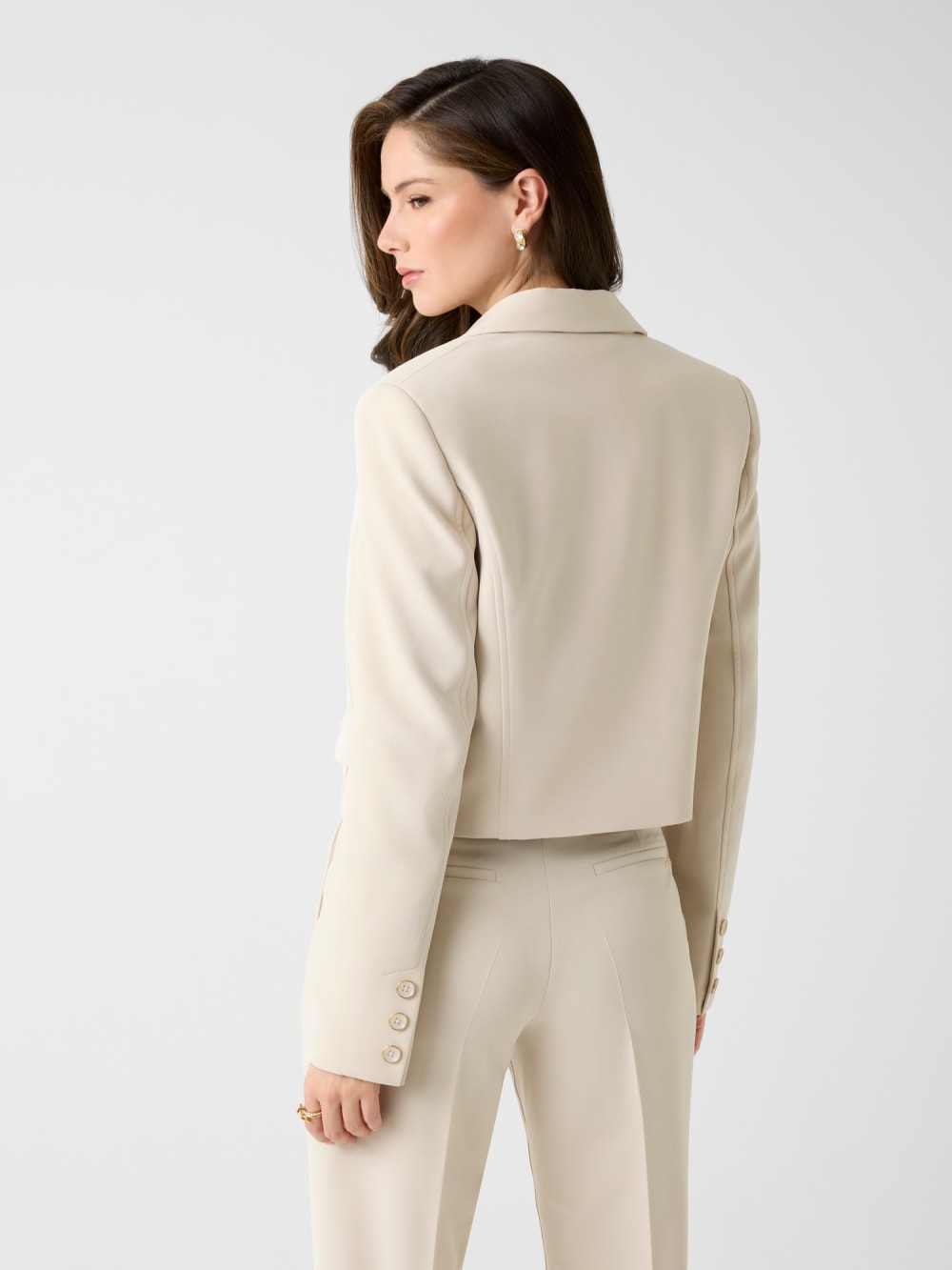 Single breast crop blazer - Guess