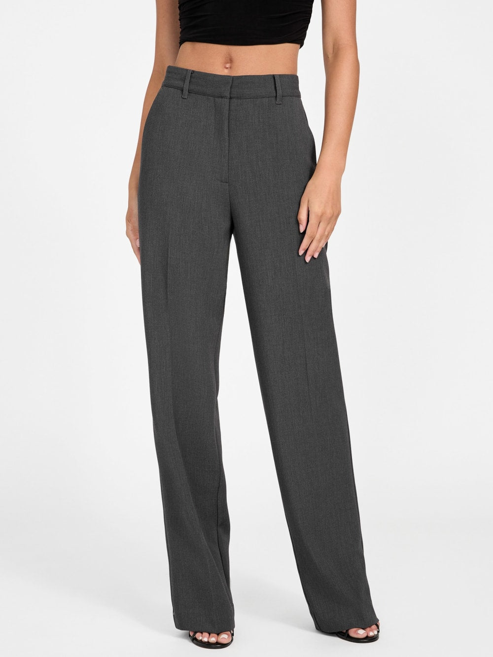 Tailored stretch straight-leg pants - Guess