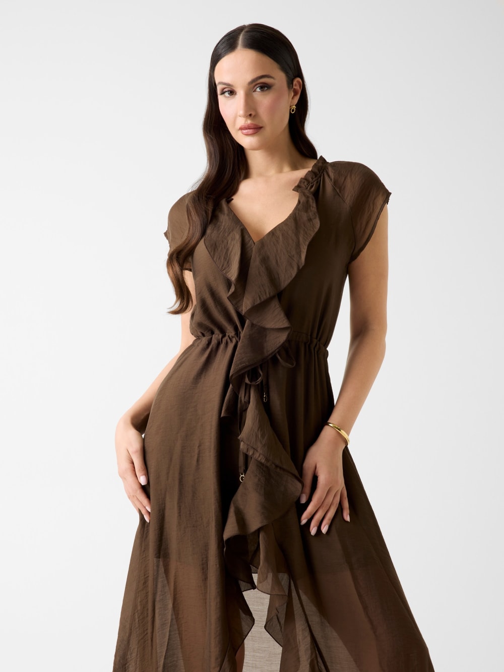 Maelys Ruffled Maxi Dress - Guess