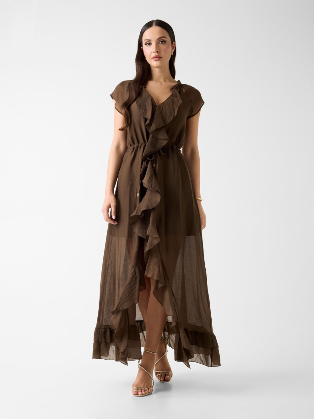 Maelys Ruffled Maxi Dress - Guess