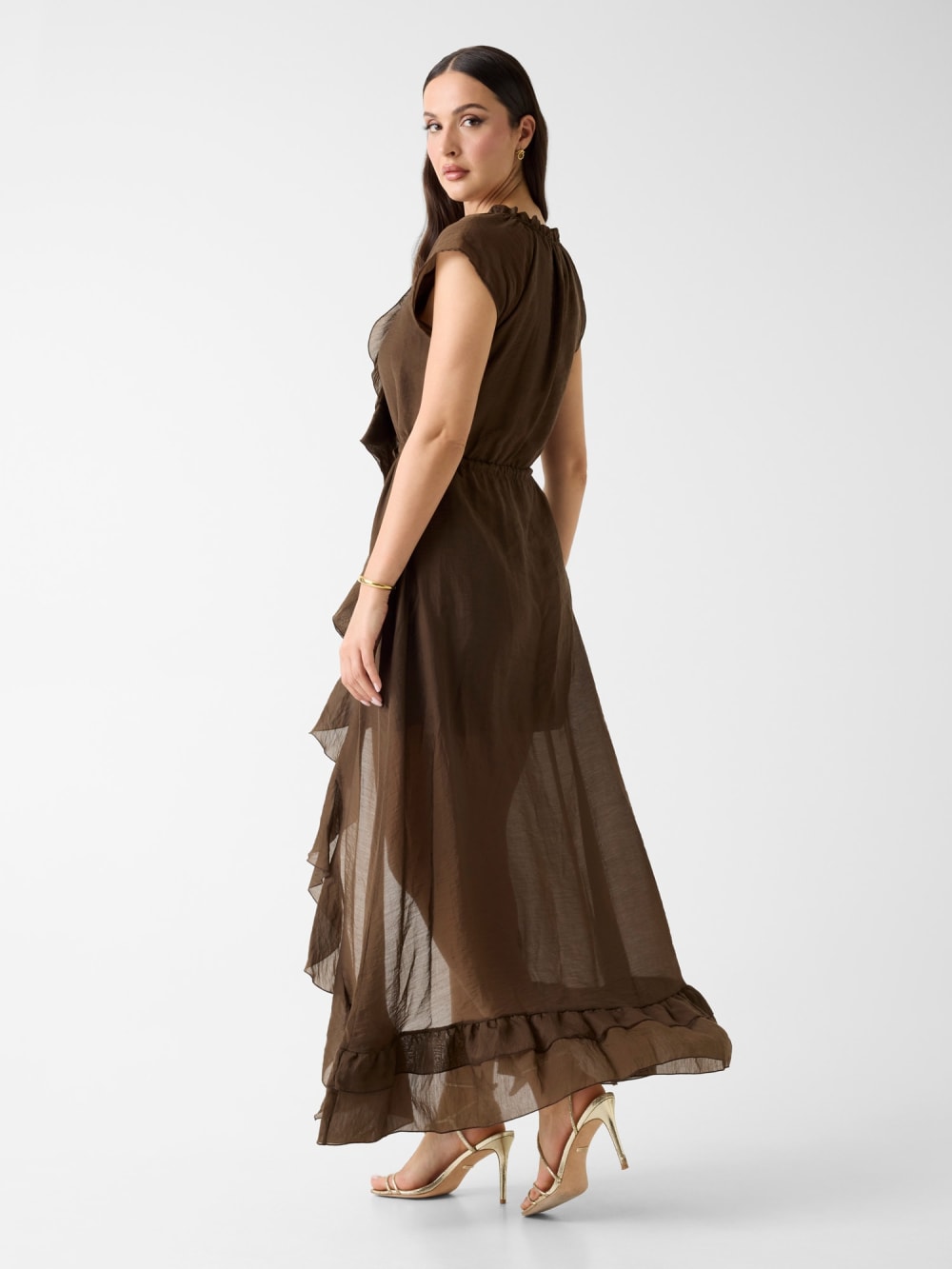 Maelys Ruffled Maxi Dress - Guess