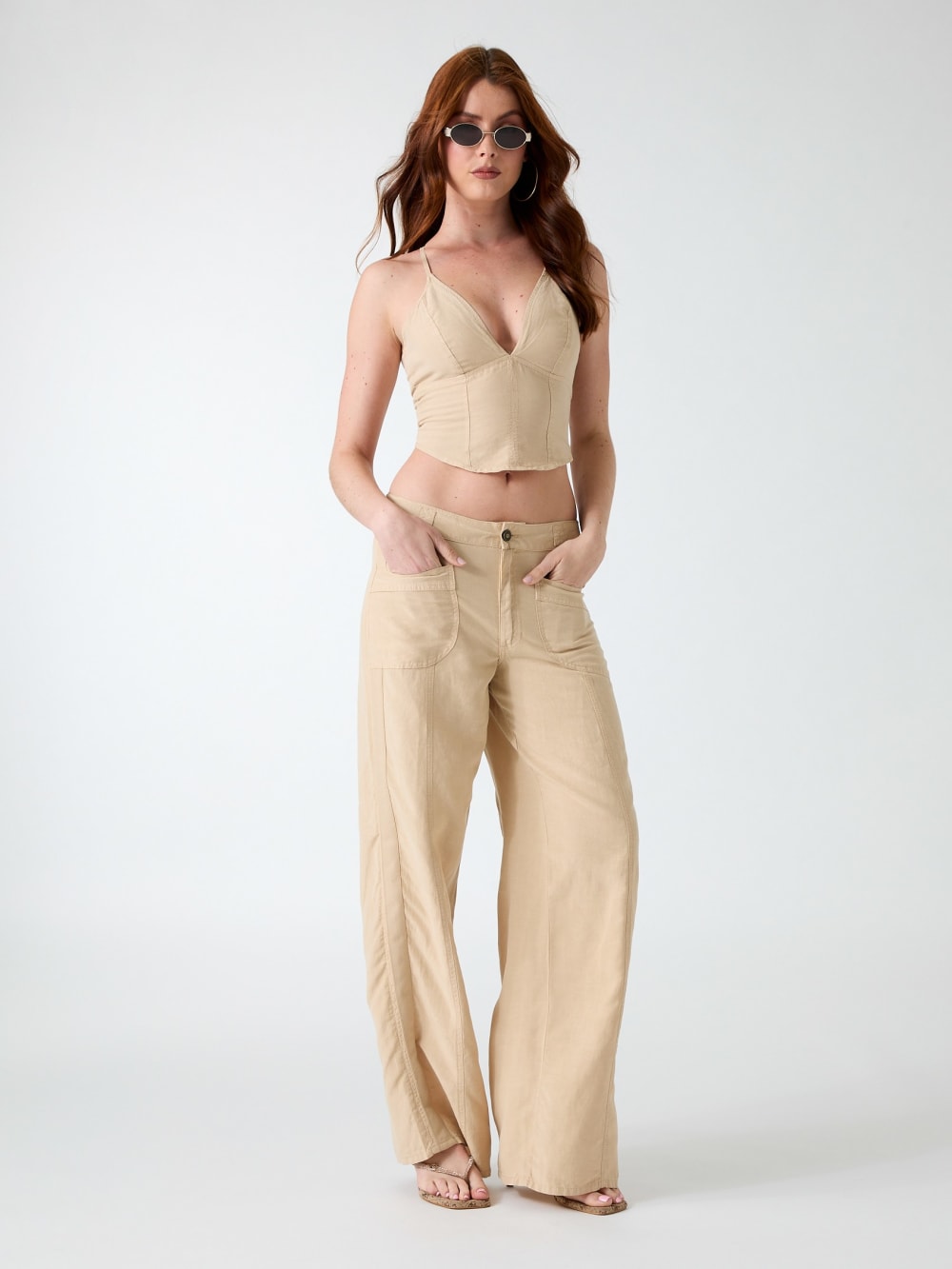 Linen-blend pants - Guess