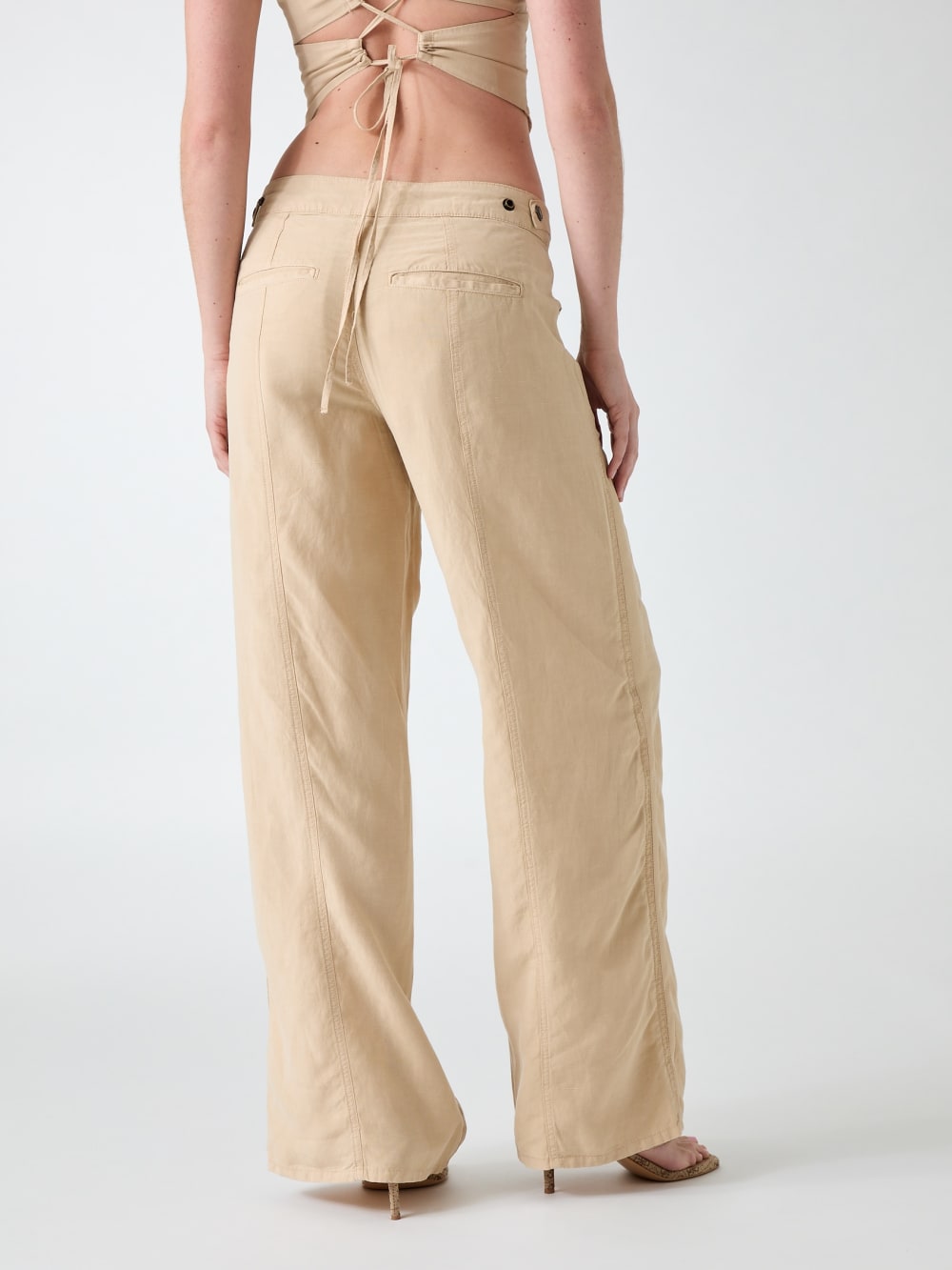 Linen-blend pants - Guess