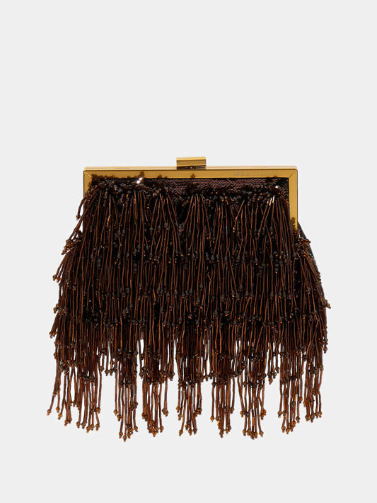 Marciano pearl fringe clutch bag - Guess