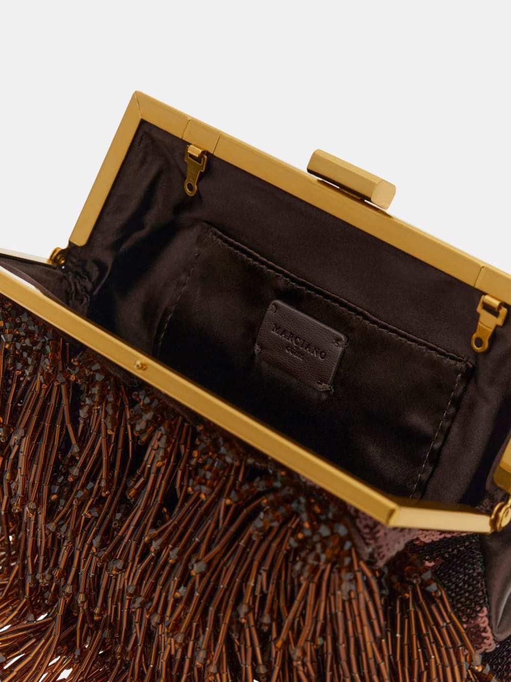 Marciano pearl fringe clutch bag - Guess