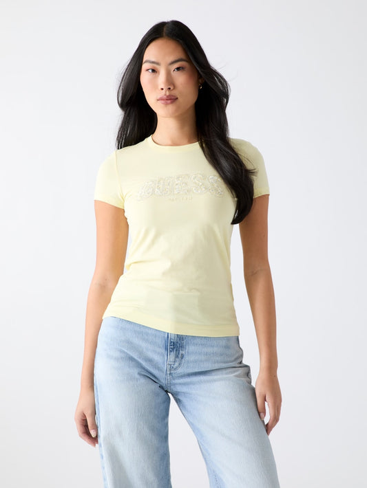 Eco Lace Signature Logo Tee - Guess