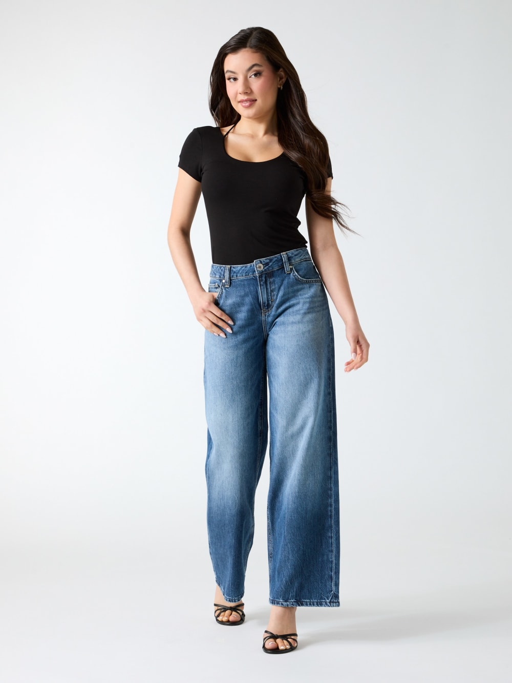 Stretch scoop neck top - Guess