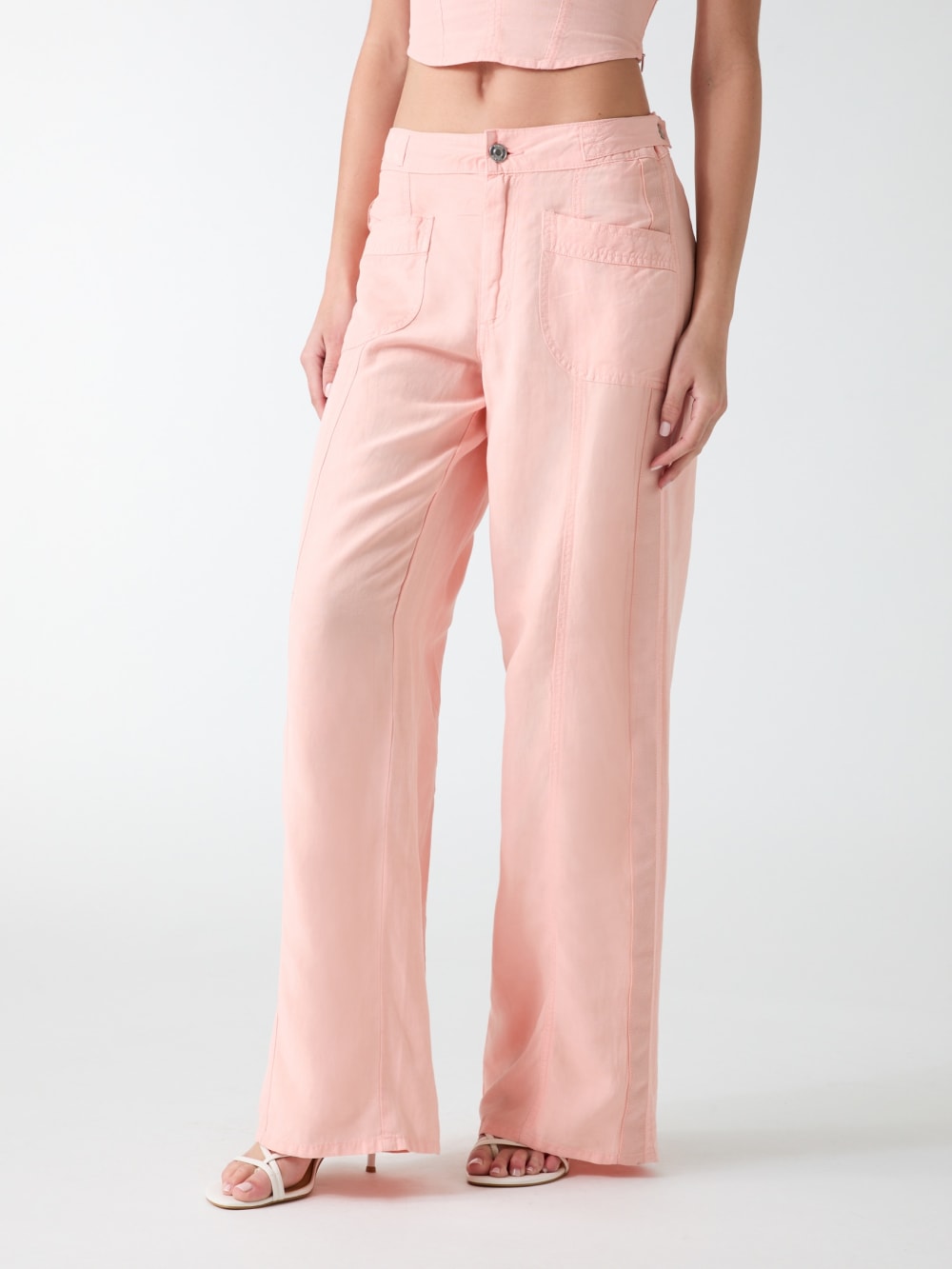 Linen-blend pants - Guess
