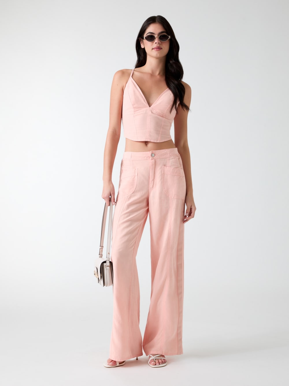 Linen-blend pants - Guess