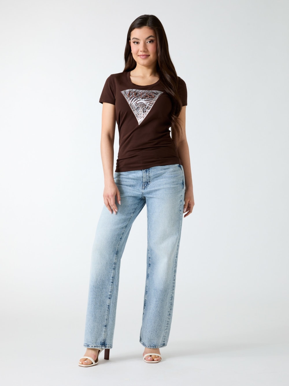 Triangle logo t-shirt - Guess
