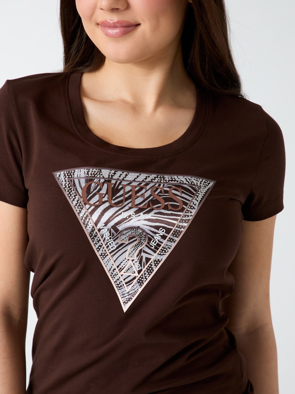 Triangle logo t-shirt - Guess