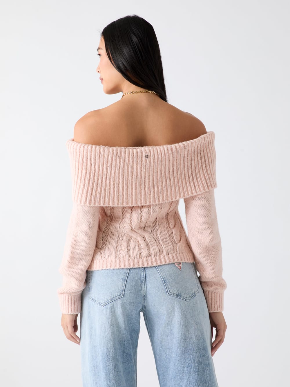 Off-shoulder wool-blend sweater - Guess