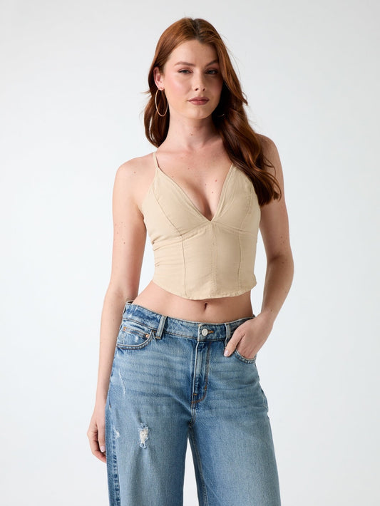 Linen-blend top - Guess
