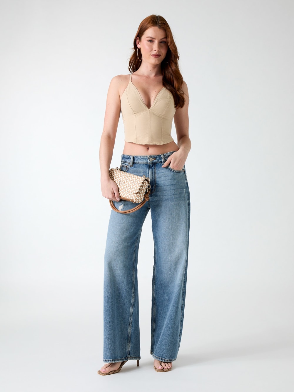 Linen-blend top - Guess