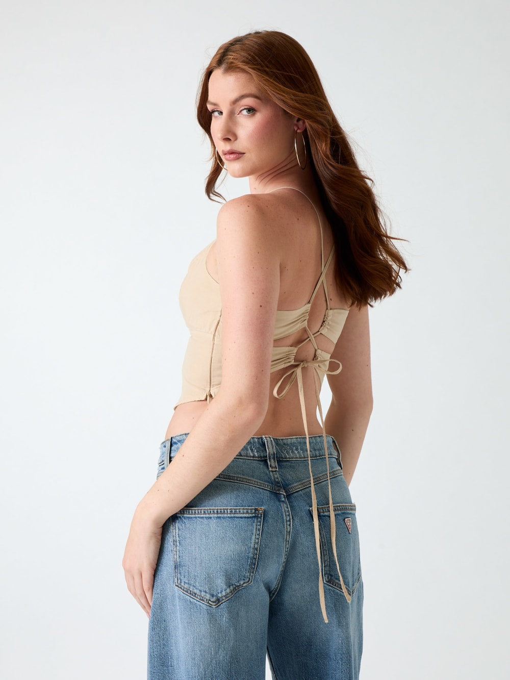 Linen-blend top - Guess