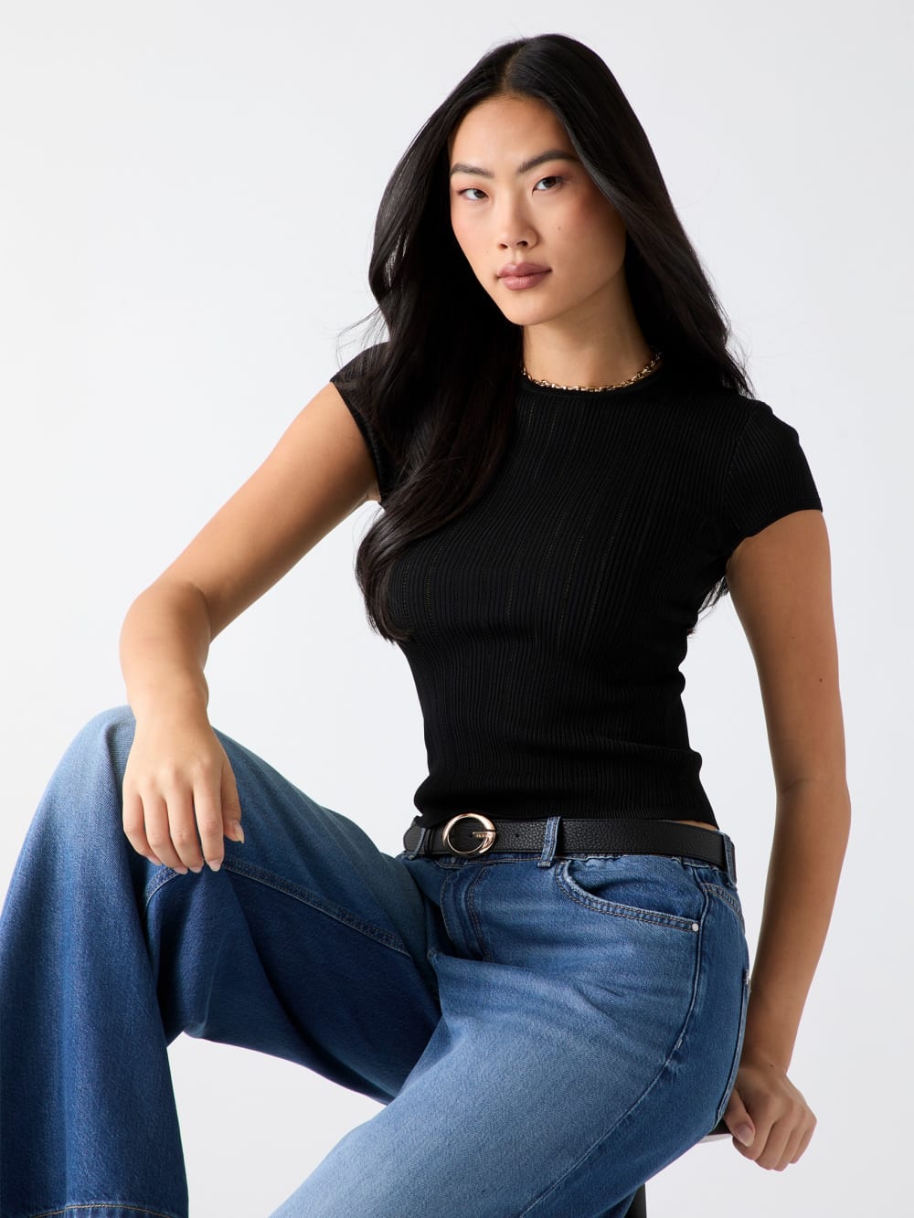 Rib knit top - Guess