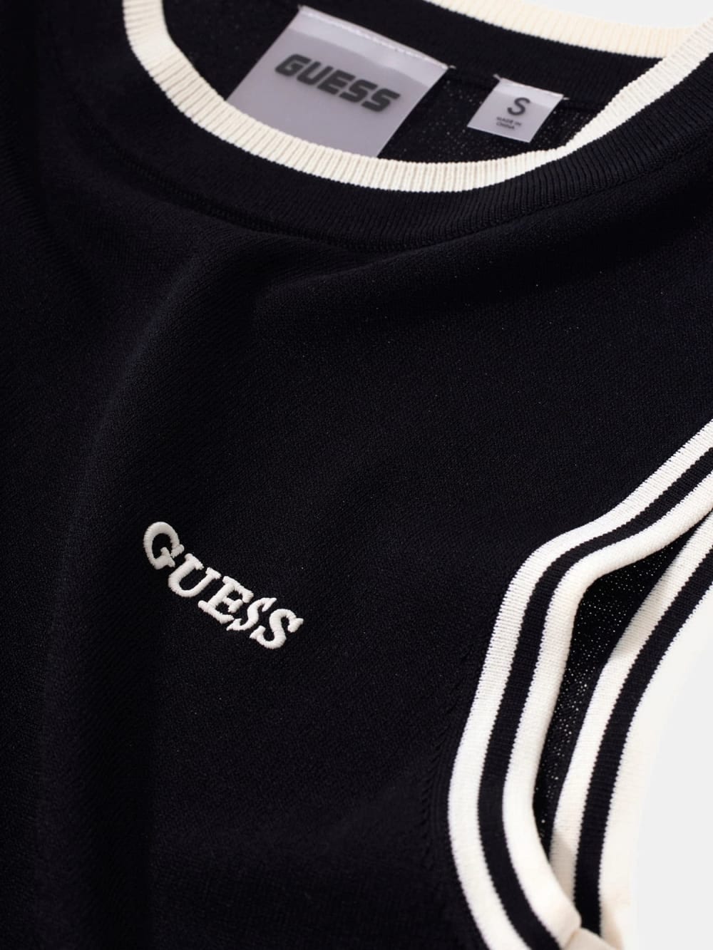 Embroidered logo knit top - Guess