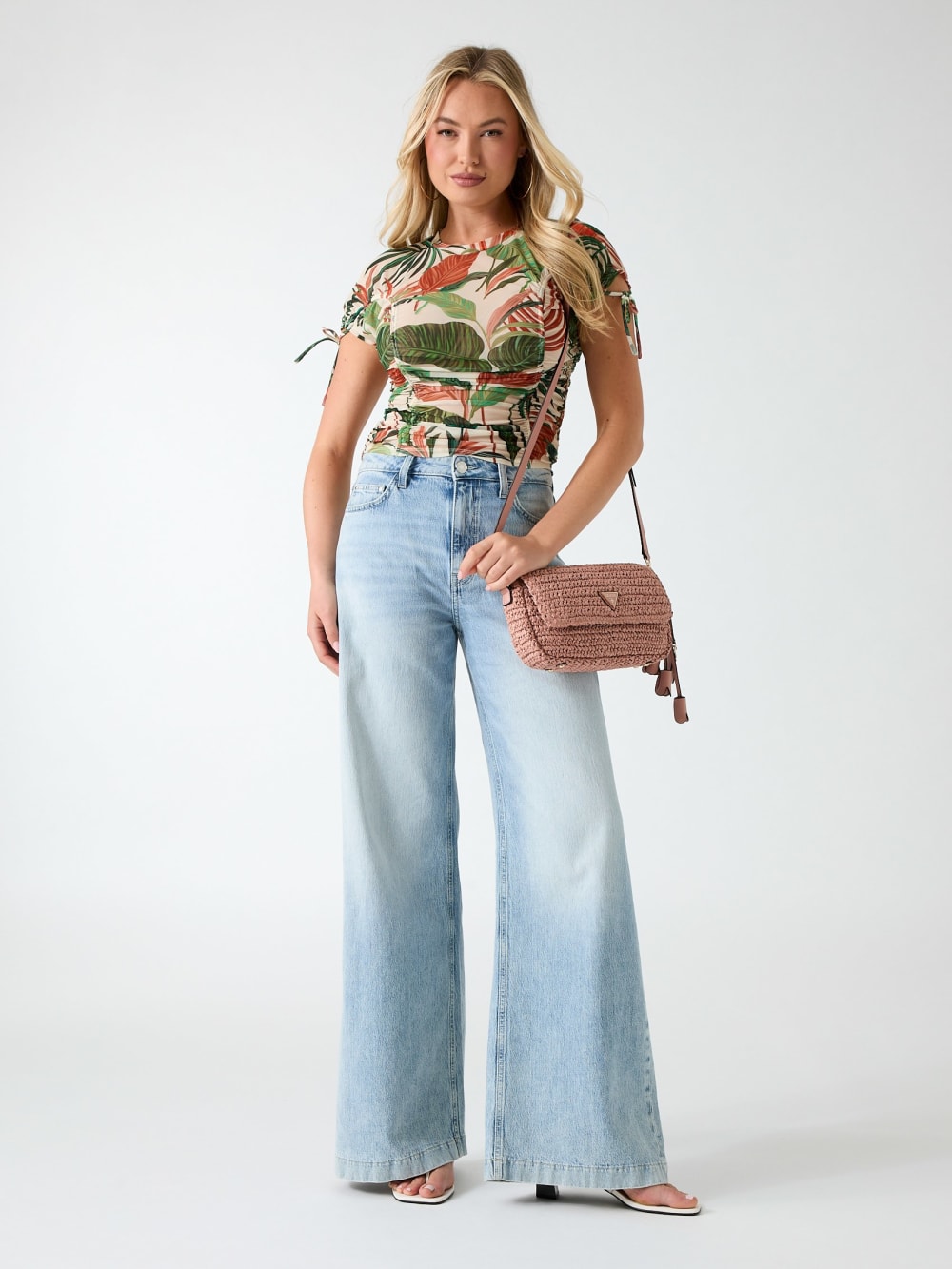 Eco Amaya Printed Mesh Top - Guess