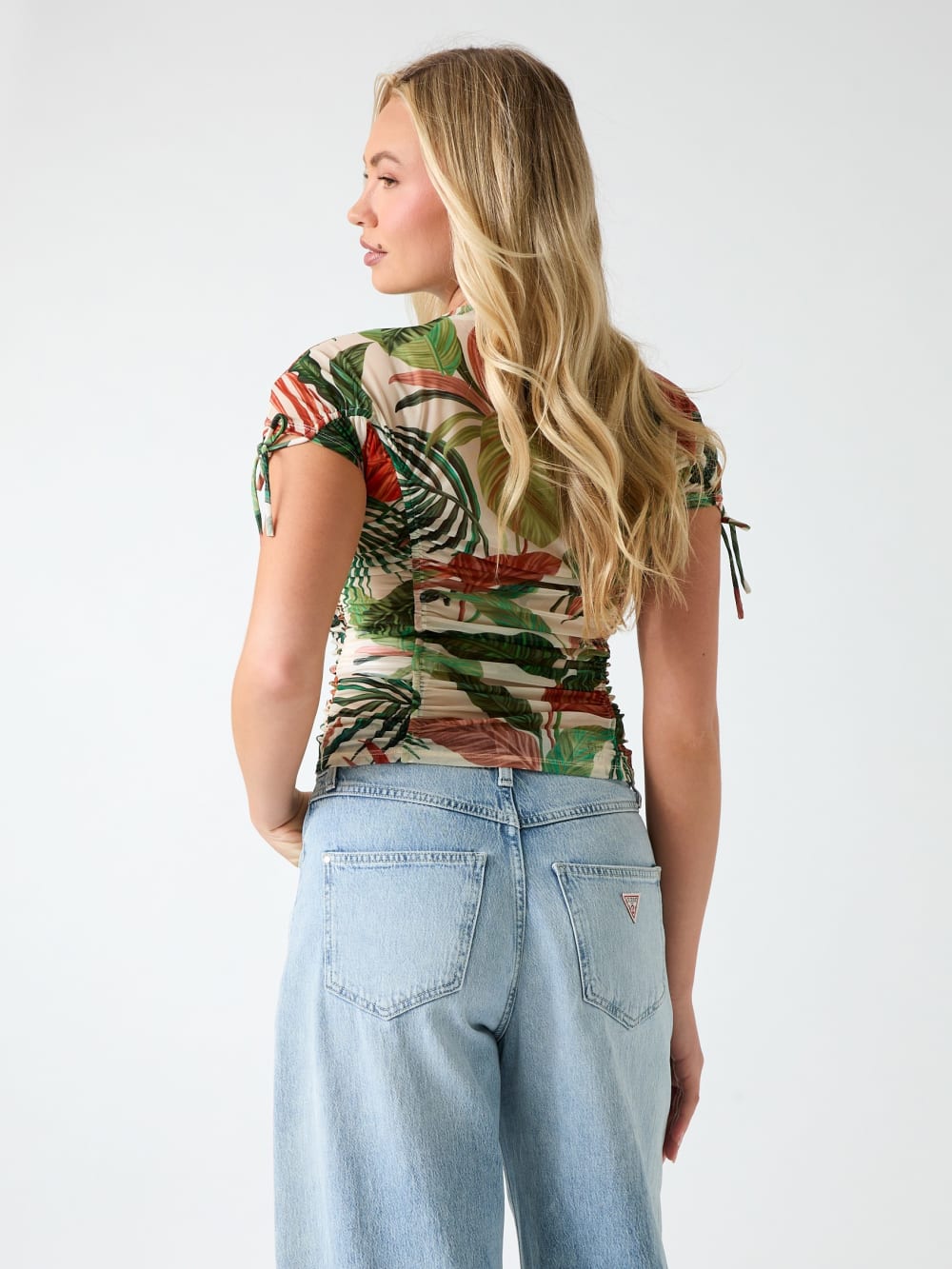 Eco Amaya Printed Mesh Top - Guess