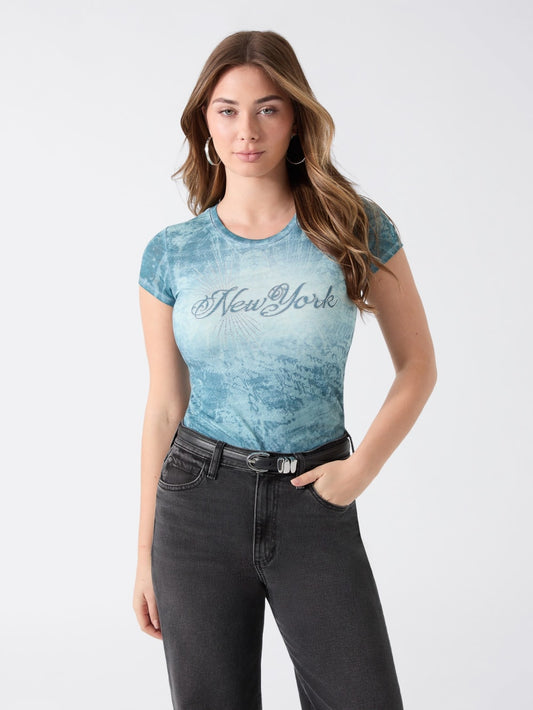Rhinestones t-shirt - Guess