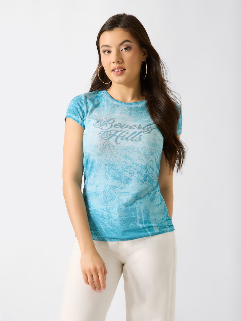 Rhinestones t-shirt - Guess