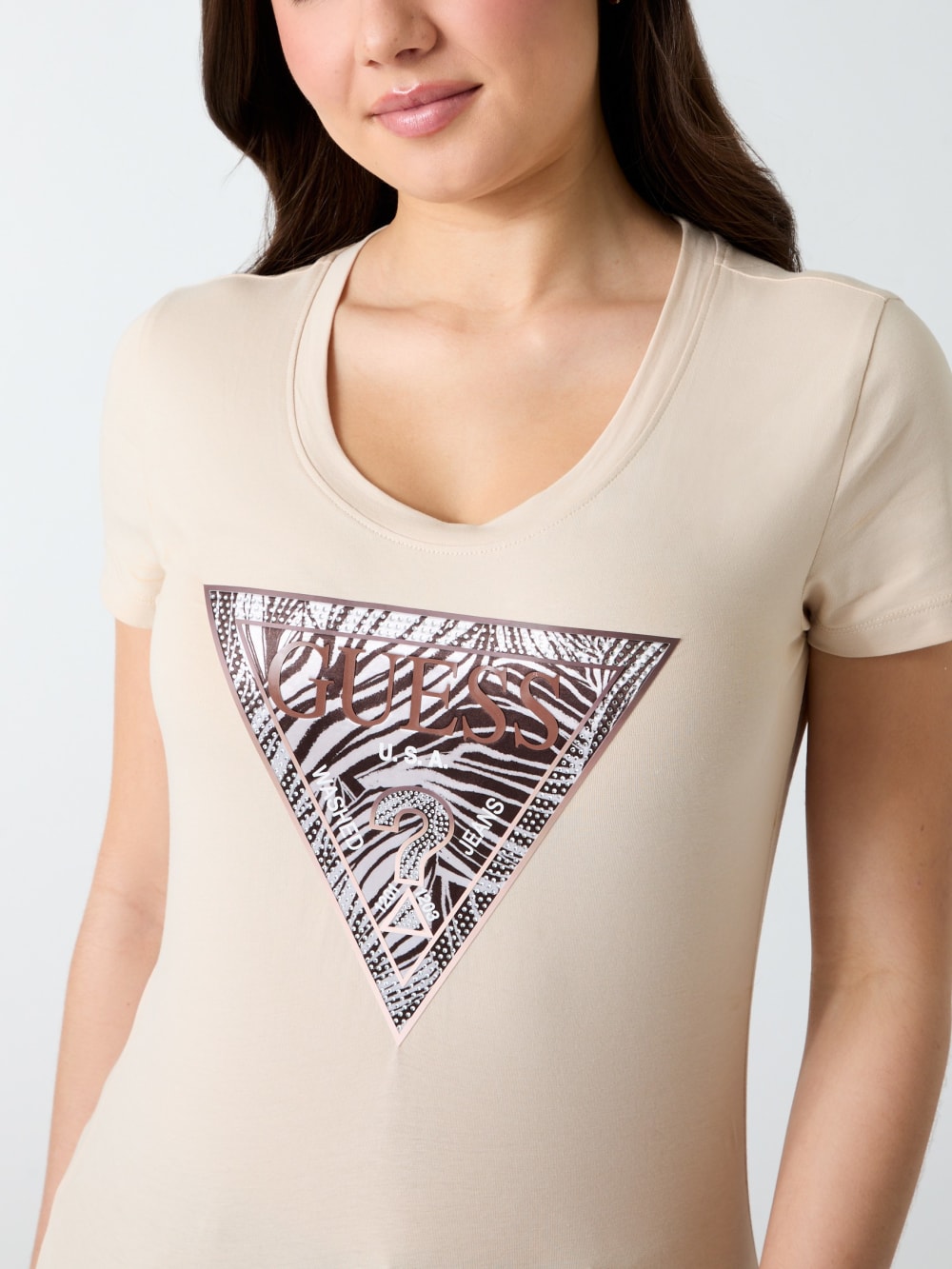 Triangle logo t-shirt - Guess