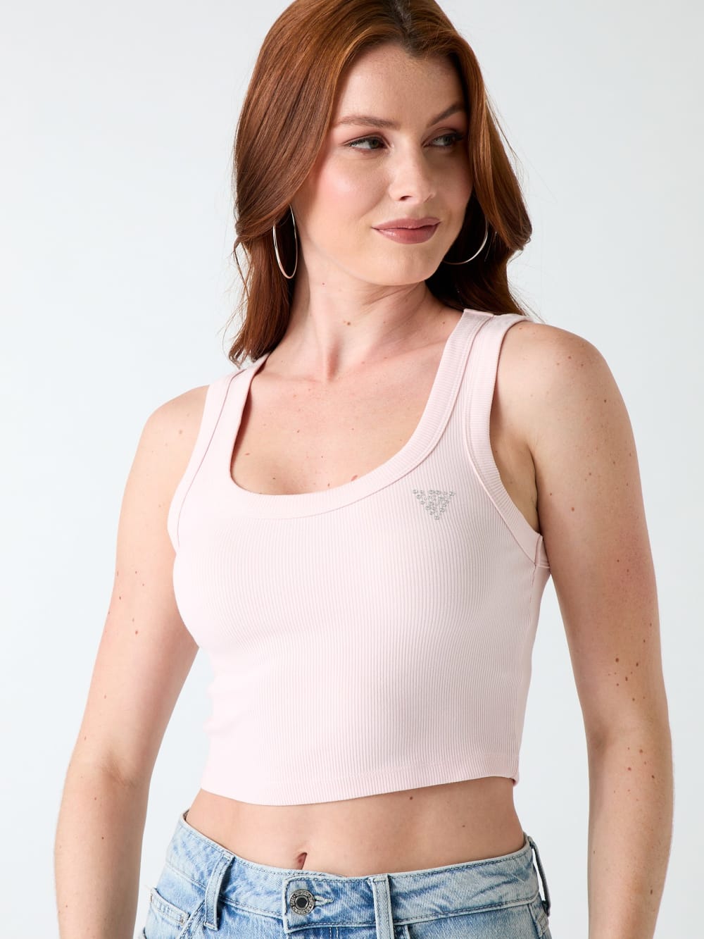 Rib-knit tank top - Guess