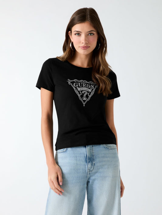 Triangle logo t-shirt - Guess
